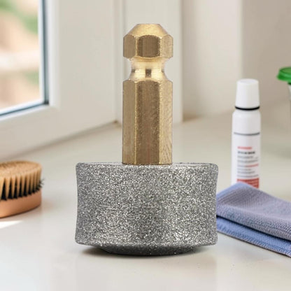 Furvana replacement grinding head for electric pet nail clipper with a durable stone surface and brass connector